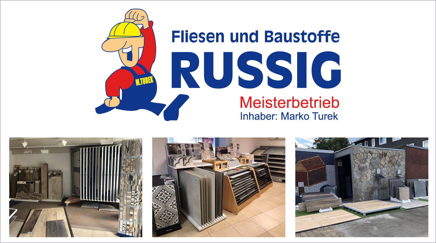 Unser Regio-Partner: Fliesen und Baustoffe RUSSIG Meisterbetrieb