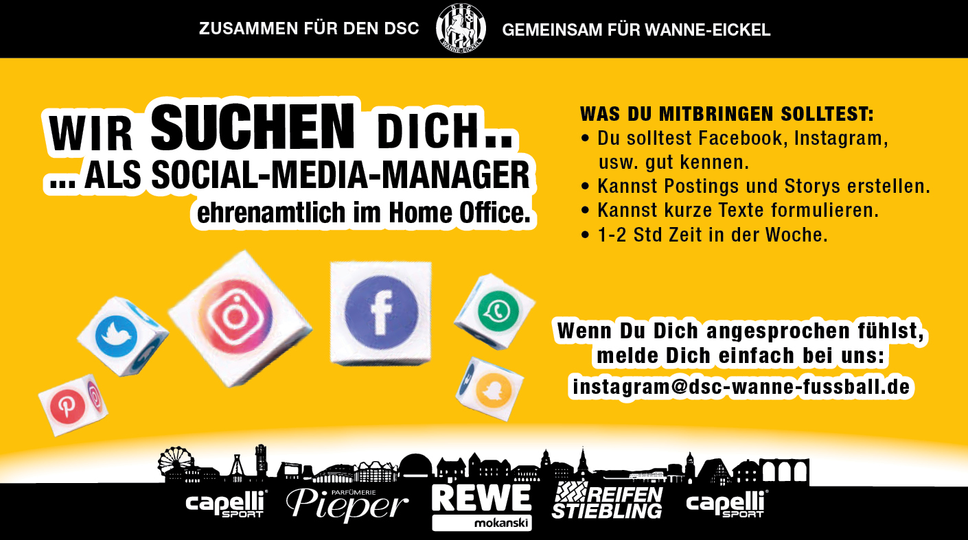+++ Wir suchen Social Media Manager (m/w/d) +++