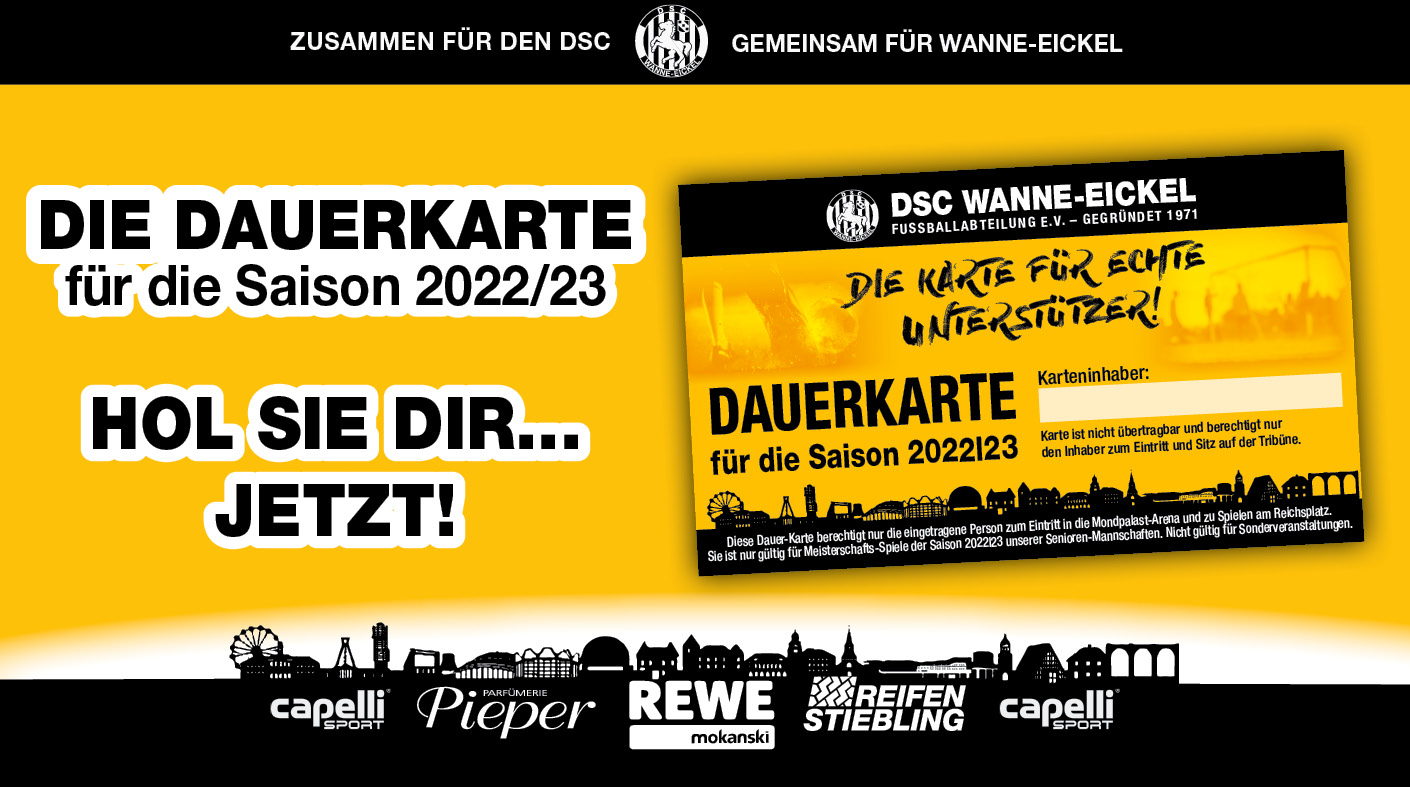 DIE NEUE #DAUERKARTE für alle Heimspiele der Westfalenliga-Saison 2022/23! 