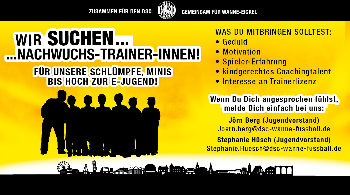 ⚽️⚽️ DSC-Jugendabteilung sucht Trainer-innen  ⚽️⚽️