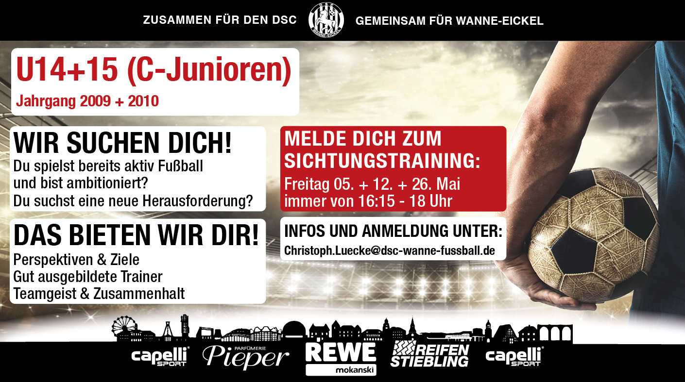 Wir suchen dich, für unsere U14 + U15 für nächste Saison!