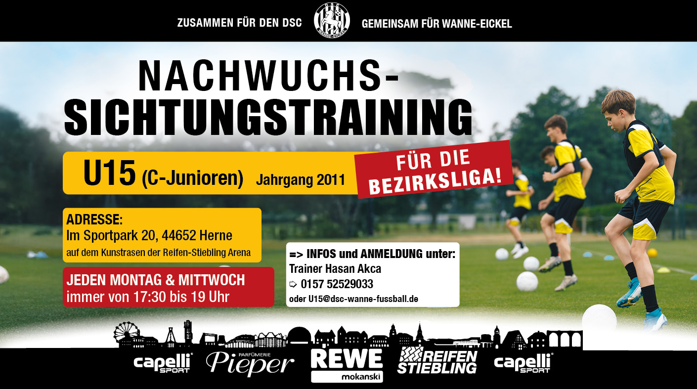Für unsere nächste C-Jugend / U15  suchen wir Spieler, die in der BEZIRKSLIGA spielen wollen!