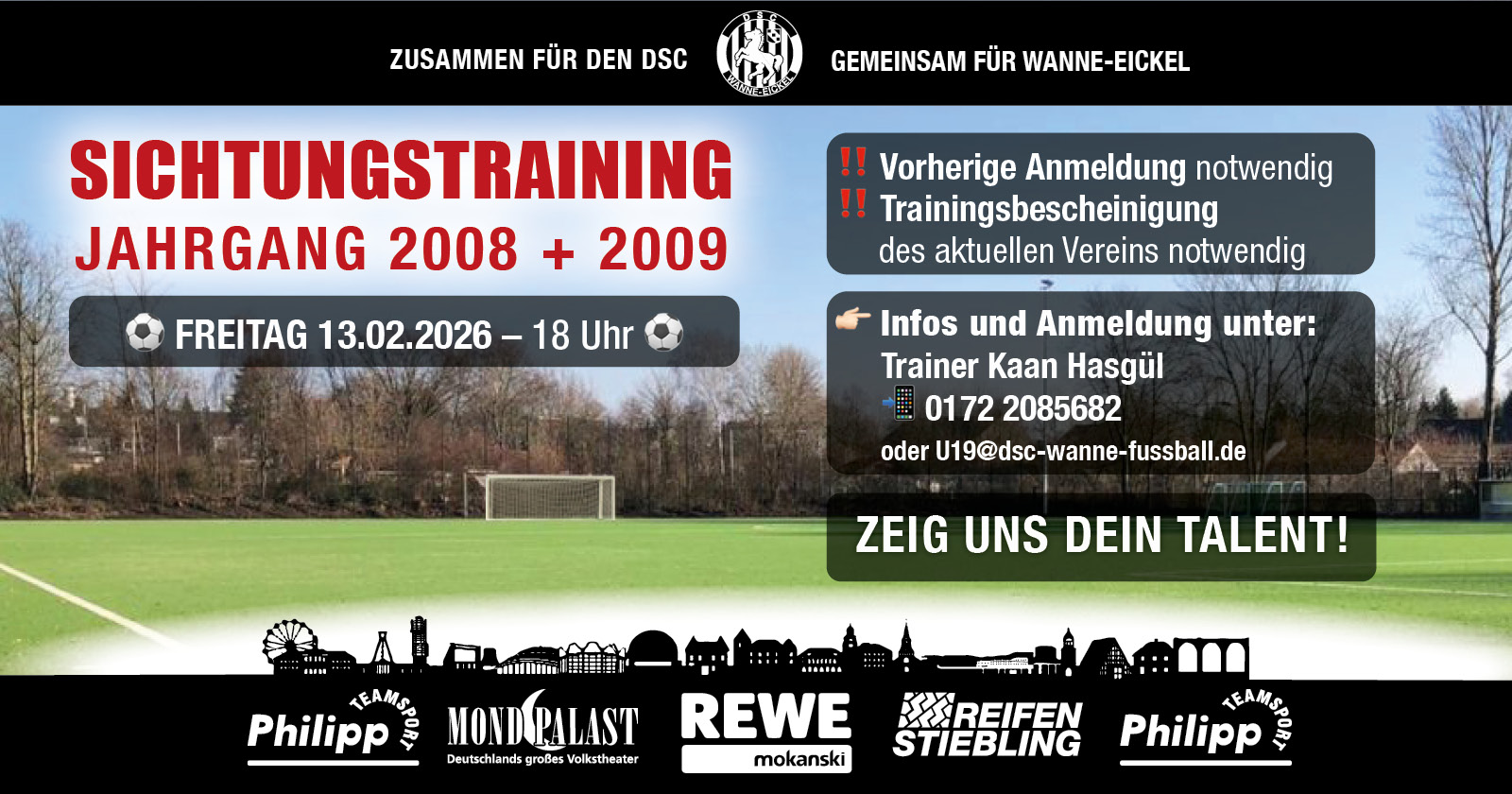 SICHTUNGSTRAINING der Jahrgänge 2008 und 2009